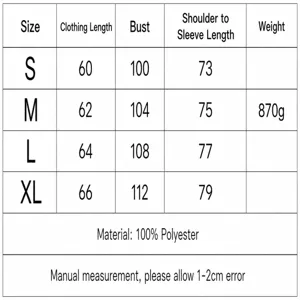 Detailed size chart for women's short faux leather trench coat with measurements.