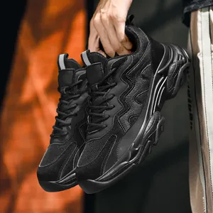 Ανδρικά Μοντέρνα Chunky Sneakers Αναπνεύσιμο Δίχτυ Χοντρή Σόλα Casual Παπούτσια Τρεξίματος Αντιολισθητικά Κομψά
