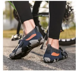 Breathable quick-dry aqua shoes for outdoor trekking and swimming with adjustable straps