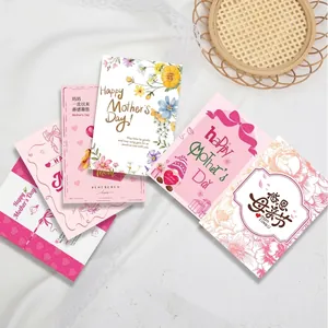 Coffret de cartes de vœux de fête des mères avec motifs floraux et de nains de jardin