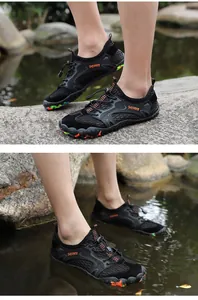 Chaussures d'eau respirantes en mesh pour hommes pour activités de plein air en nature