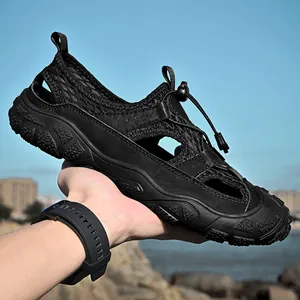 Chaussures de plage respirantes pour hommes en maille creuse pour la randonnée d'été