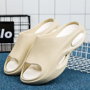 Ciabatte da Uomo con Suola Spessa Stile Coreano Bicolore Antiscivolo EVA Sandali da Spiaggia Pantofole Casual