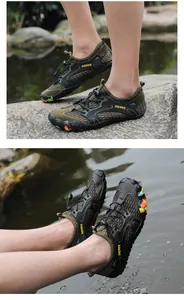 Chaussures d'eau d'été respirantes en maille pour hommes pour activités de plein air