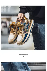 Detailed view of stylish multi-color casual sneakers featuring intricate ethnic patterns
