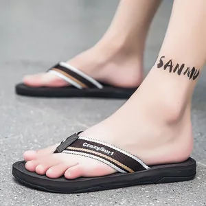 Καλοκαιρινές Ανδρικές Σαγιονάρες Casual Σανδάλια Παραλίας Αντιολισθητικά Ελαφριά Ριγέ Υφασμάτινο Λουρί Παπούτσια Εξωτερικού Χώρου