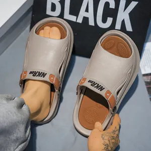 Stijlvolle en comfortabele heren EVA-slippers met dikke zool voor strand en vrije tijd