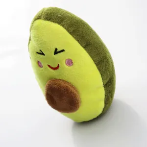 Weiches Plüsch Avocado Haustierspielzeug für Katzen und Hunde, interaktives Kauspielzeug