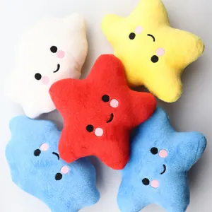 Giochi di peluche per cani a forma di stella e nuvola sorridenti per la pulizia dei denti