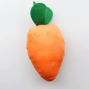 Giocattolo di peluche carota per cani, resistente e durevole per denti e svago