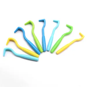 Professional multi-color plastic tick remover hooks for pet grooming and flea care