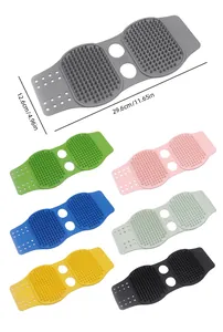 Cepillo de baño profesional de silicona doble cara 29,6x12,6 cm en varios colores
