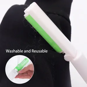 Foldable washable lint roller for pet hair removal on black clothing