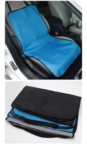 Housses de siège de voiture imperméables en tissu Oxford pour chiens et chats pliées