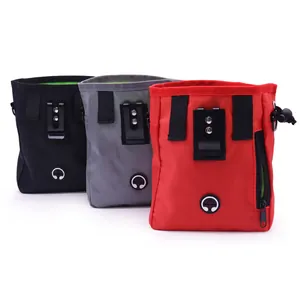 Sacs de dressage portables pour chiens en noir, gris et rouge, multifonctionnels