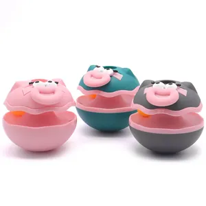 Jouets culbuto interactifs pour chats avec visages d'animaux mignons pour jeu en intérieur