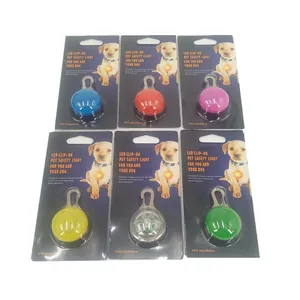 Pack de seis luces LED de seguridad para mascotas para visibilidad y protección nocturna