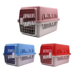 Grande trasportino portatile per cani e gatti disponibile nei colori rosa blu e rosso