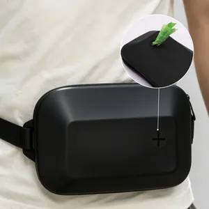 Pochette à friandises portable en silicone et distributeur de sacs pour les chiens