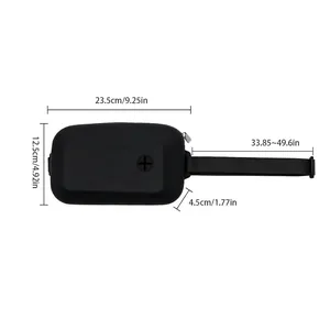 Pochette à friandises en silicone pour chien avec ceinture réglable de 86 à 126 cm