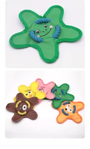 Lot de jouets couineurs pour chiens en tissu Oxford avec motifs d'animaux mignons