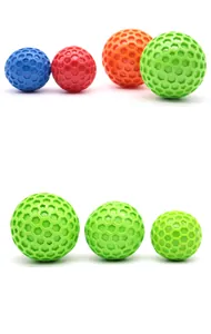 Palline per cani a nido d'ape in TPR durevole in vari colori e dimensioni per animali