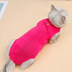 Atmungsaktiver rosa Katzen-Body für die Genesung nach Operationen und Wundschutz.
