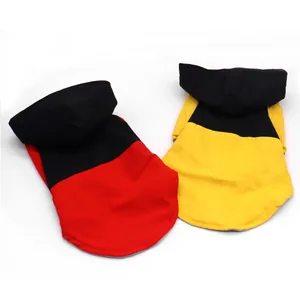 Waterdichte windjack voor huisdieren honden-hoodies voor de winter in rood en geel