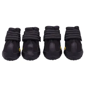 Scarpe per cani impermeabili e antiscivolo per grandi cani con strisce riflettenti