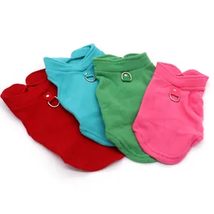 Gilet in pile per cani di piccola taglia e gatti in quattro colori vivaci