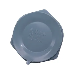 Gamelle anti-glouton en silicone bleu pour chiens et chats avec ventouse puissante