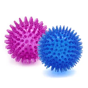 Palla Giocattolo per Cani con Spilli Sonora TPR Palla da Masticare Galleggiante Interattiva Pulizia Denti Giocattolo Rimbalzante per Cani Piccoli Medi Grandi