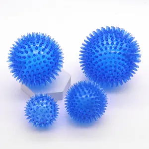 Palline sonore blu TPR con punte per cani in quattro misure per dentizione