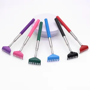 Set of 6 colorful telescopic cat backscratchers and interactive rake toys for kittens