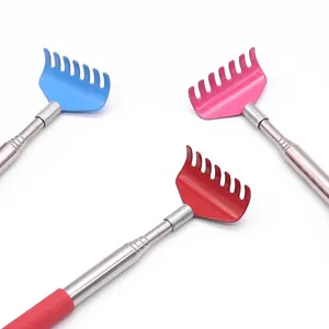 Professional retractable cat scratching rakes in blue, pink and red for interactive play