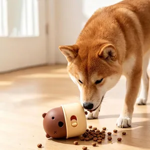 Jouet puzzle pour chien en forme d'ours mignon et distributeur de friandises pour animaux