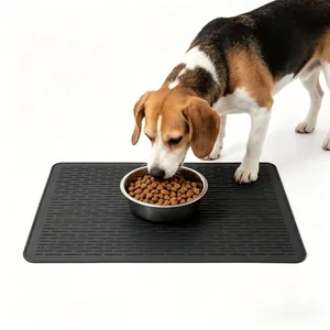 Grote waterdichte siliconen voermat voor honden en katten met antislip oppervlak
