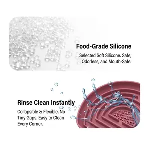 Tapis de léchage en silicone souple et écologique pour chiens avec design labyrinthe sûr