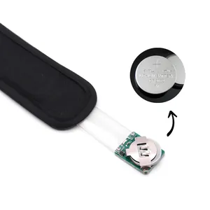 Bracelet LED collier pour animaux compartiment à pile avec pile bouton lithium CR2032 3V