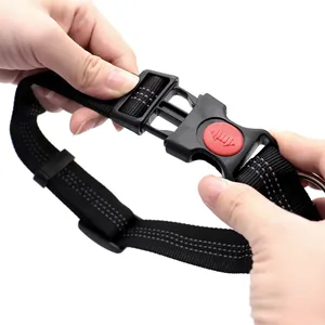 Collier pour chien en nylon réfléchissant avec boucle de sécurité à dégagement rapide