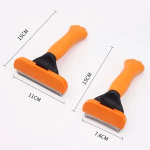 Juego de peines profesionales para quitar el pelo a mascotas con hojas de 11cm y 7.6cm
