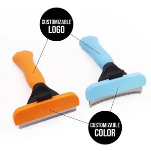 Cepillo profesional para quitar el pelo de perros y gatos con mango ergonómico antideslizante