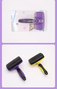 Brosse de toilettage professionnelle pour animaux en emballage et duo