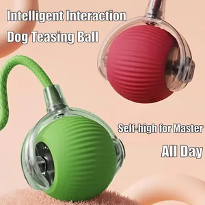 Interactieve slimme huisdierbal voor katten en honden in groen en roze kleuren