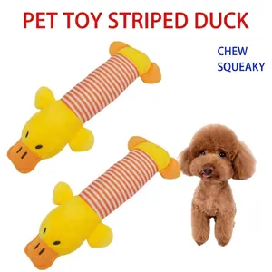 Juguete de Peluche con Chirrido para Perros Gatos Formas de Animales Rayados Limpieza Dental Entrenamiento Juguete Interactivo