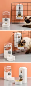 Alimentador y bebedero automático para mascotas, diseño colgante o de pie para perros