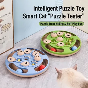 Interactief Kattenpuzzel Speelgoed PP Plastic Slow Feeder Voerbak Voor Honden Katten Training Doolhof Met Draaibare Delen