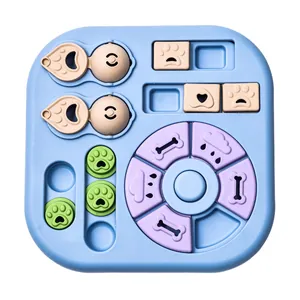 Quadratisches interaktives Haustier-Puzzle-Spielzeug für gesundes langsames Füttern