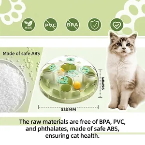 Vue détaillée du distributeur de croquettes pour chat en matériau ABS sûr sans BPA