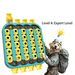 Nahaufnahme von Level 4 Experten-Hunderätsel mit Futterversteck-Domes